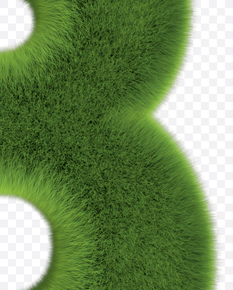 8 from Grassy font-lawn on Yellow Images Creative Fonts - S57168