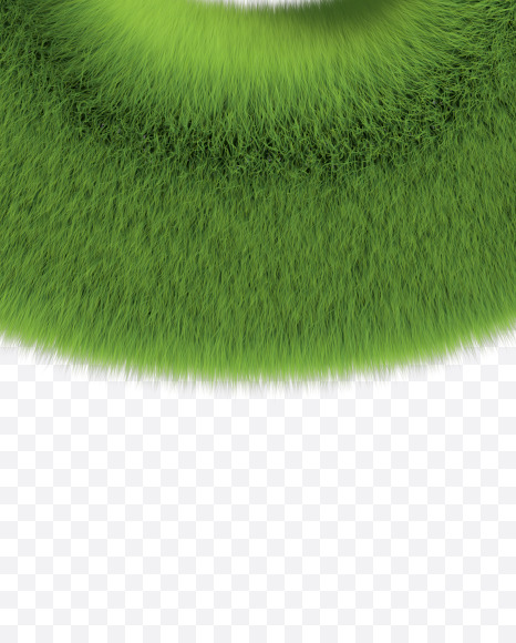 Letter U from Grassy font-lawn on Yellow Images Creative Fonts - S57154