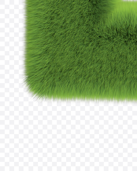 Letter E from Grassy font-lawn on Yellow Images Creative Fonts - S57138