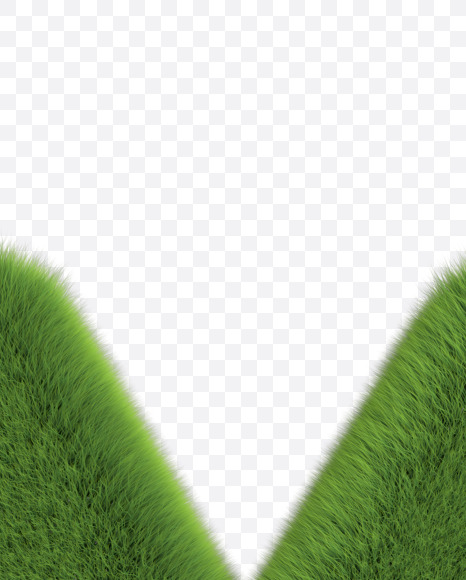 Letter X from Grassy font-lawn on Yellow Images Creative Fonts - S57157