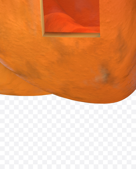 Letter R from Halloween Pumpkin Letters on Yellow Images Creative Fonts - S57211