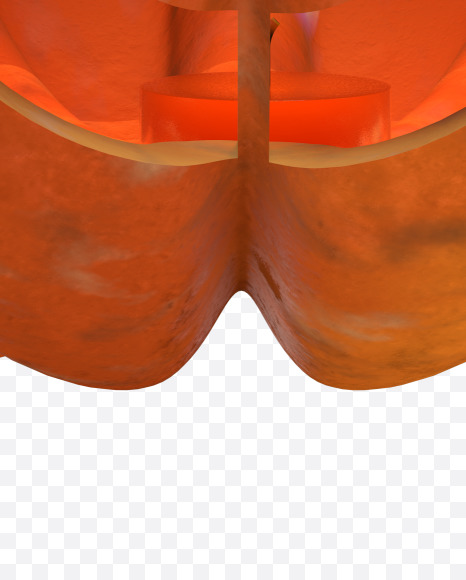 Letter U from Halloween Pumpkin Letters on Yellow Images Creative Fonts - S57214