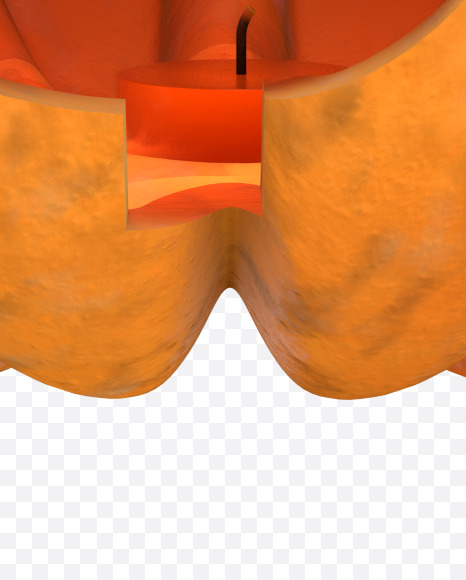 ¤ from Halloween Pumpkin Letters on Yellow Images Creative Fonts - S57215