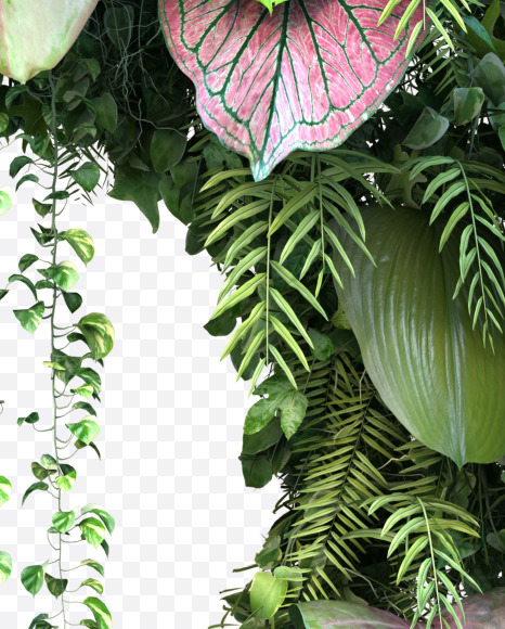 o lowercase from Vertical Garden Font Set 4 on Yellow Images Creative Fonts - S57347