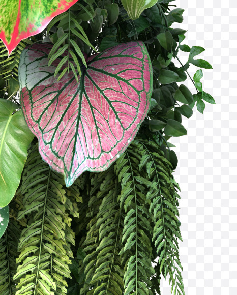 u lowercase from Vertical Garden Font Set 4 on Yellow Images Creative Fonts - S57359