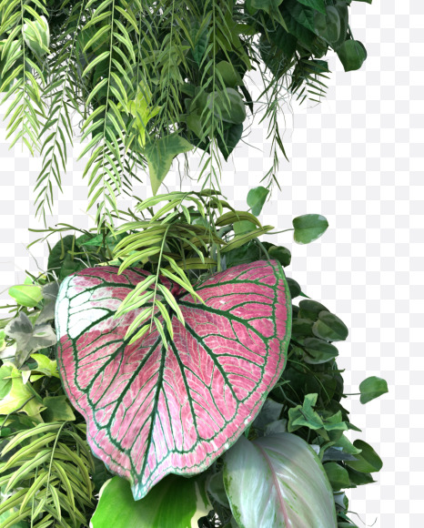 j lowercase from Vertical Garden Font Set 4 on Yellow Images Creative Fonts - S57337