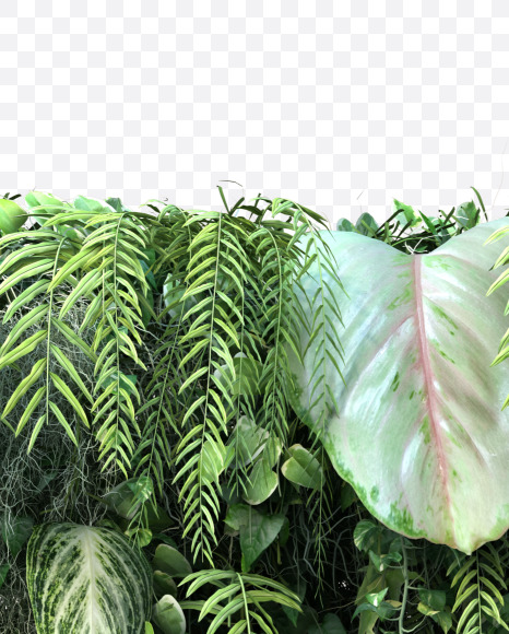 B uppercase from Vertical Garden Font Set 4 on Yellow Images Creative Fonts - S57320