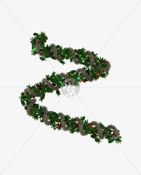 Letter Z from Christmas Pine Typeface on Yellow Images Creative Fonts - S57793