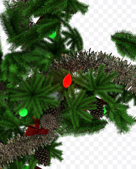 Letter O from Christmas Pine Typeface on Yellow Images Creative Fonts - S57780