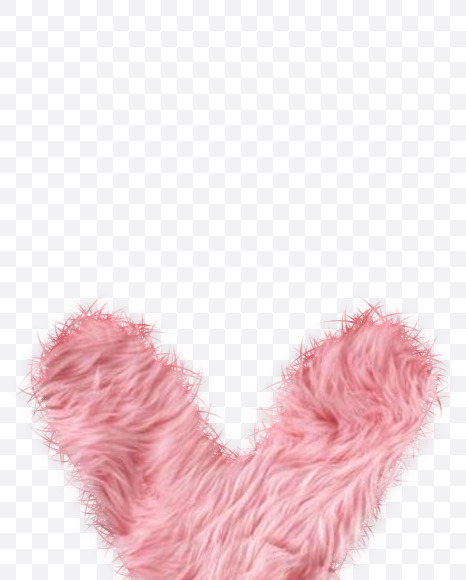 Y-Character from Rabbit Fur on Yellow Images Creative Fonts - S57985