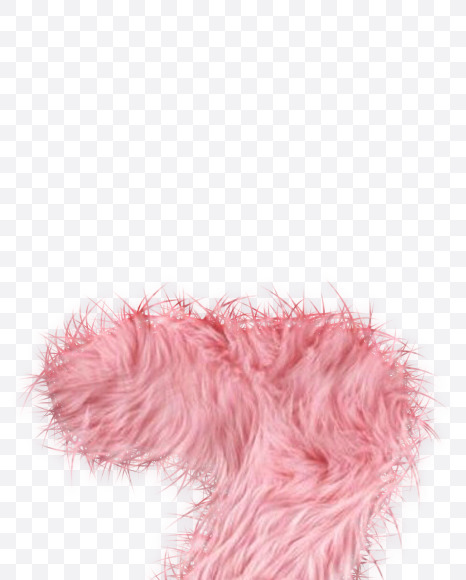 7-Number from Rabbit Fur on Yellow Images Creative Fonts - S57993