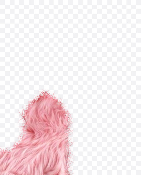 H-Character from Rabbit Fur on Yellow Images Creative Fonts - S57968