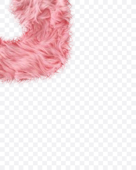 G-Character from Rabbit Fur on Yellow Images Creative Fonts - S57967