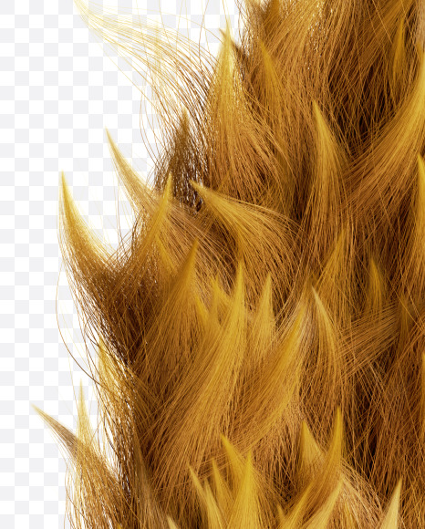 Letter Q from Fur Font on Yellow Images Creative Fonts - S58185