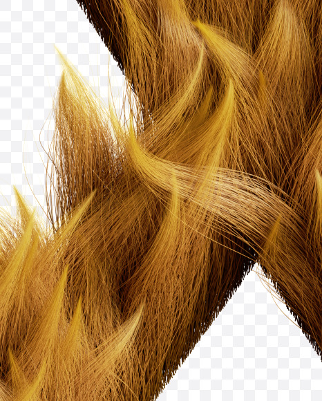 Letter X from Fur Font on Yellow Images Creative Fonts - S58192
