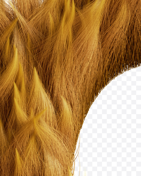 Letter C from Fur Font on Yellow Images Creative Fonts - S58171