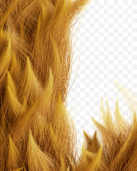 Letter H from Fur Font on Yellow Images Creative Fonts - S58176