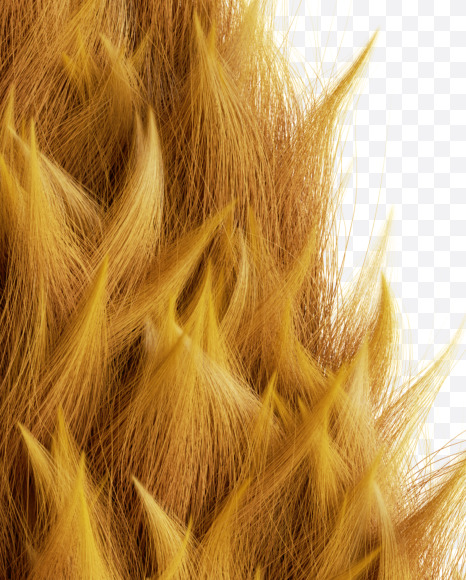 Letter A from Fur Font on Yellow Images Creative Fonts - S58169