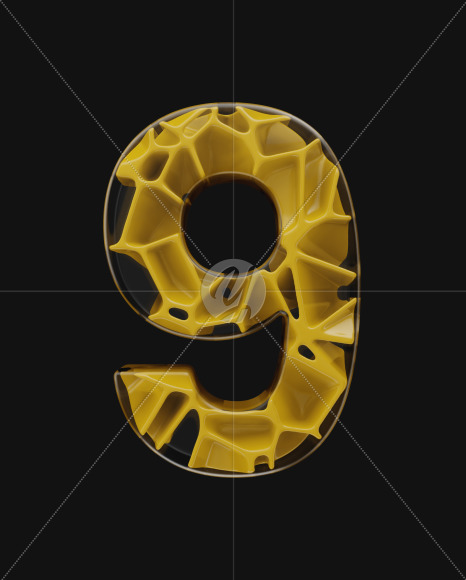 9 from EXO on Yellow Images Creative Fonts - S58663