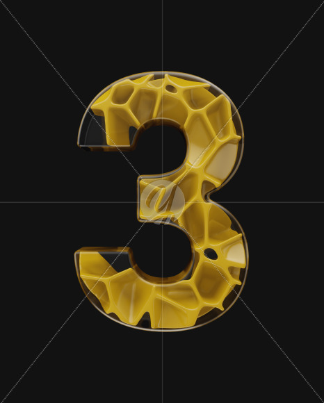 3 from EXO on Yellow Images Creative Fonts - S58657