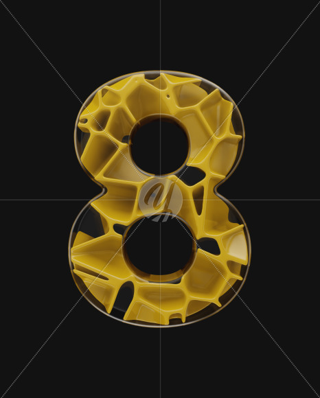 8 from EXO on Yellow Images Creative Fonts - S58662