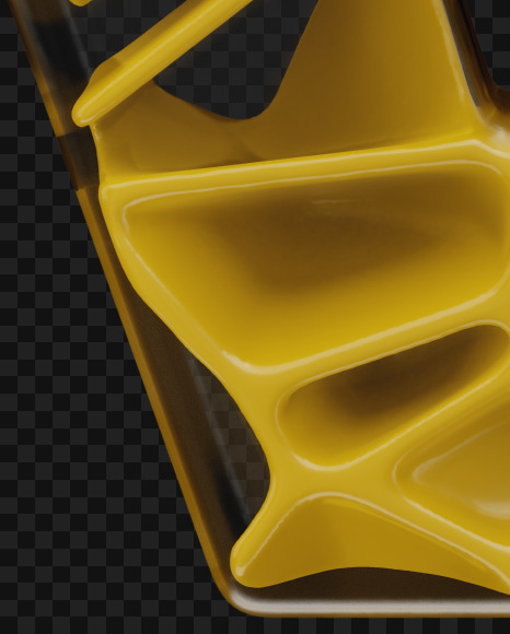 V uppercase from EXO on Yellow Images Creative Fonts - S58623