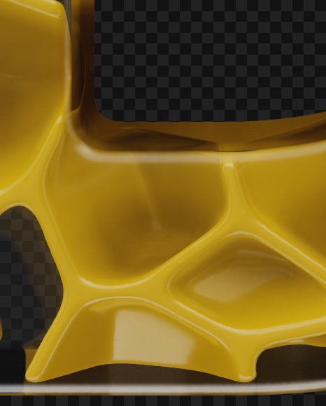 D uppercase from EXO on Yellow Images Creative Fonts - S58605