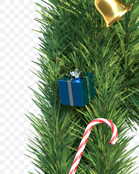 Letter B from Christmas alphabet Letter on Yellow Images Creative Fonts - S58820