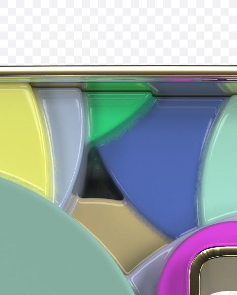 B UPPERCASE from CIRCLE on Yellow Images Creative Fonts - S58857