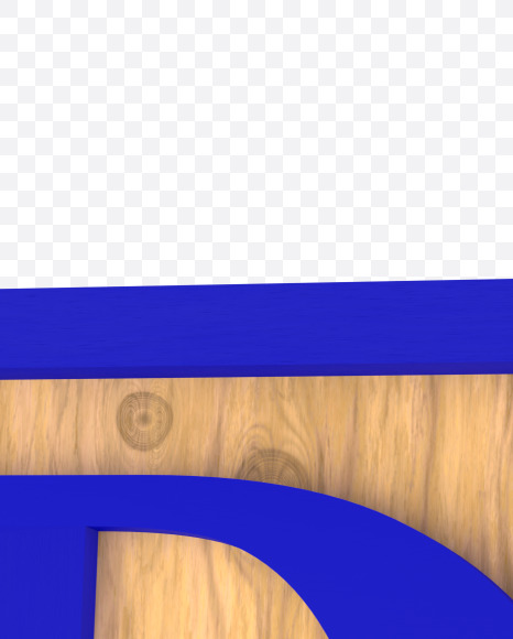 Letter D from Blue Letter Blocks on Yellow Images Creative Fonts - S59126