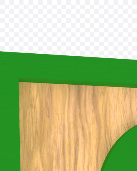 9 from Green Letter Blocks on Yellow Images Creative Fonts - S59194