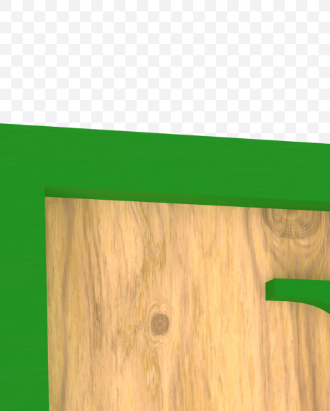 Letter I from Green Letter Blocks on Yellow Images Creative Fonts - S59168