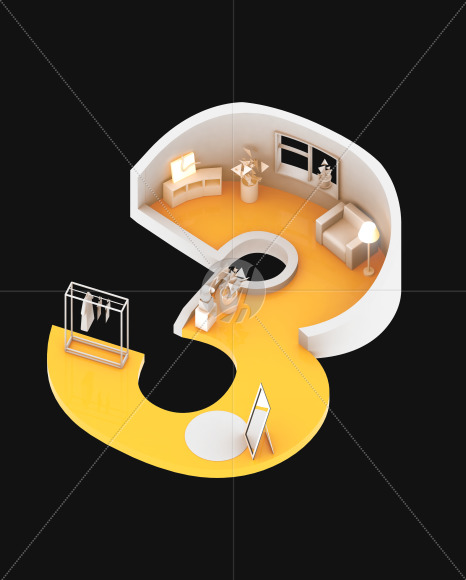 3 from Font apartment on Yellow Images Creative Fonts - S59364