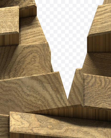Letter V from Wooden Blocks font on Yellow Images Creative Fonts - S59463
