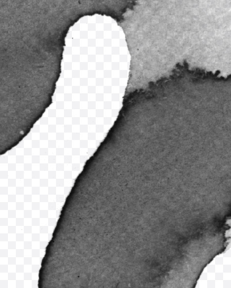 ? v1 from Watercolor font on Yellow Images Creative Fonts - S59602