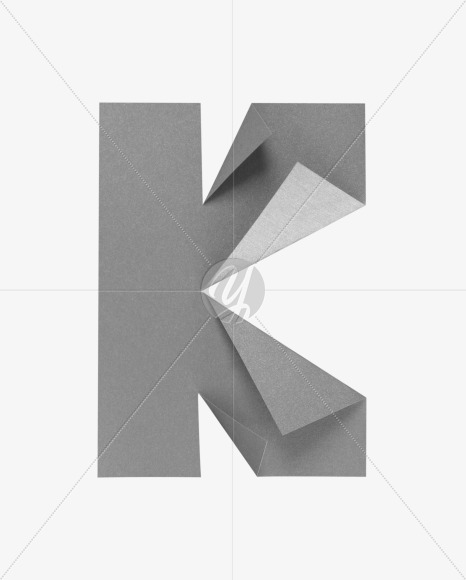 Letter k from A4 font on Yellow Images Creative Fonts - S59616