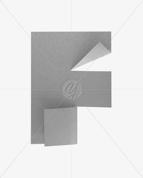 Letter f from A4 font on Yellow Images Creative Fonts - S59611