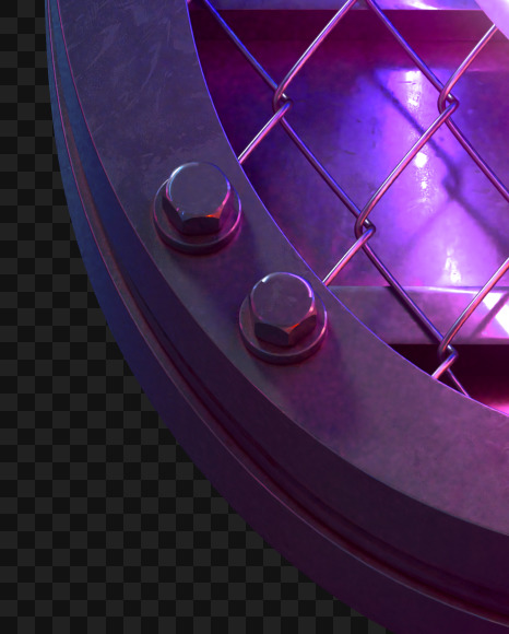 9 from Heavy Neon Light font on Yellow Images Creative Fonts - S59712