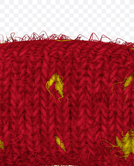 6 from Red-Yellow Knitted font on Yellow Images Creative Fonts - S59960