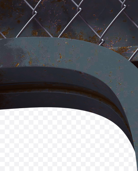 Letter D from Heavy Metal font on Yellow Images Creative Fonts - S60019