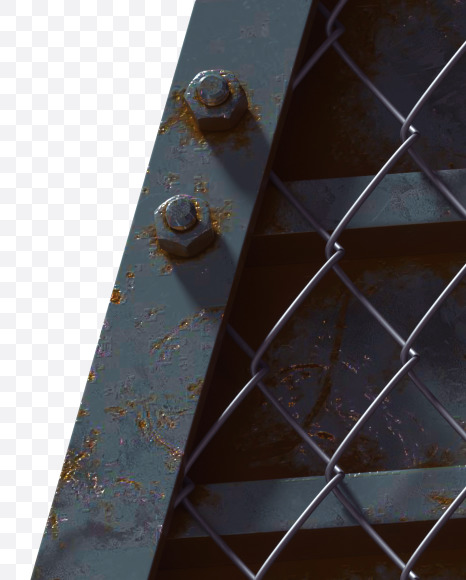 Letter M from Heavy Metal font on Yellow Images Creative Fonts - S60028