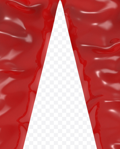 Letter A from Red Jelly Font on Yellow Images Creative Fonts - S60087