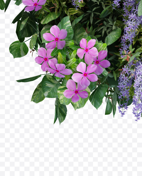 w lowercase from Vertical Flower Garden Font on Yellow Images Creative Fonts - S60826