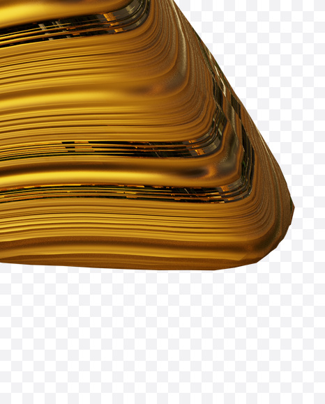 Letter X from golden Wave font on Yellow Images Creative Fonts - S61270