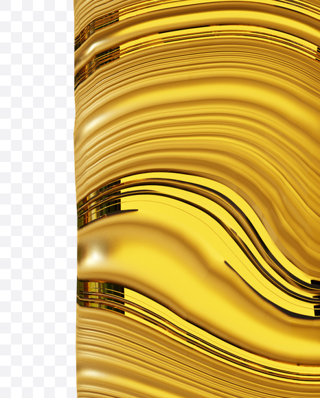 Letter R from golden Wave font on Yellow Images Creative Fonts - S61264