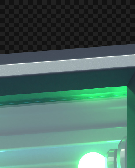 Letter M from Futuristic font on Yellow Images Creative Fonts - S61943