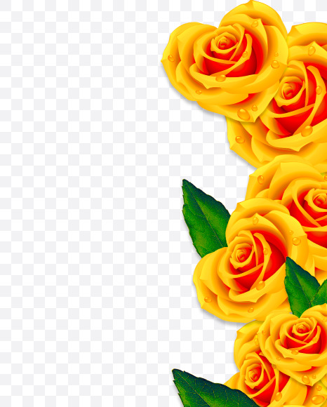 i lowercase from Rose Flowers Font on Yellow Images Creative Fonts - S62055