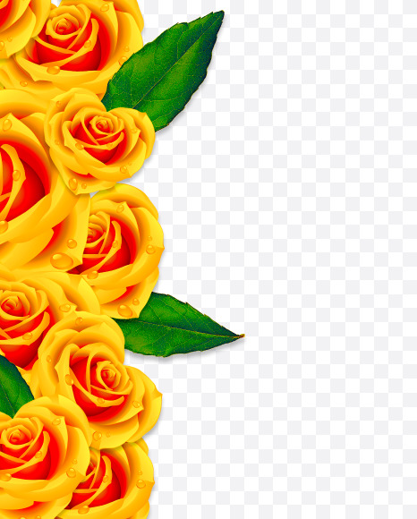 l lowercase from Rose Flowers Font on Yellow Images Creative Fonts - S62058