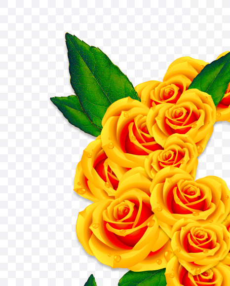 s lowercase from Rose Flowers Font on Yellow Images Creative Fonts - S62065