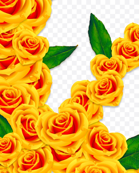 k lowercase from Rose Flowers Font on Yellow Images Creative Fonts - S62057